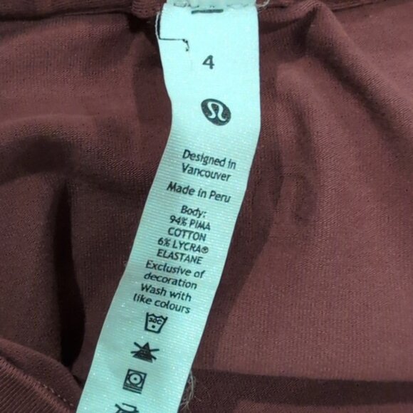 Lululemon Love Crew Short Sleeve T-Shirt Smoky Red * flaw - Picture 10 of 10